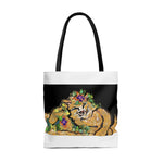 Flower Cat Tote Bag