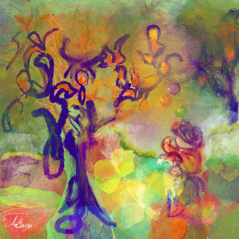 Blue Tree - Art Print