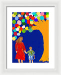 Mom and Son - Framed Print