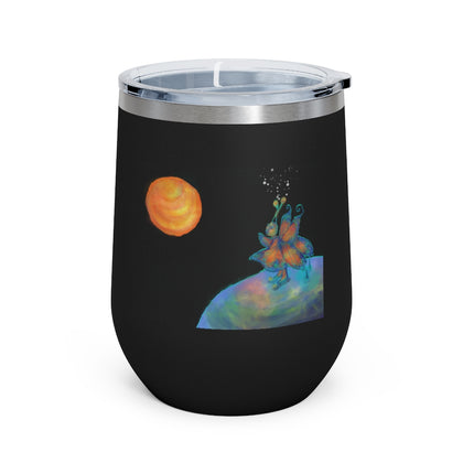 Space Butterfly - 12oz Insulated Wine Tumbler