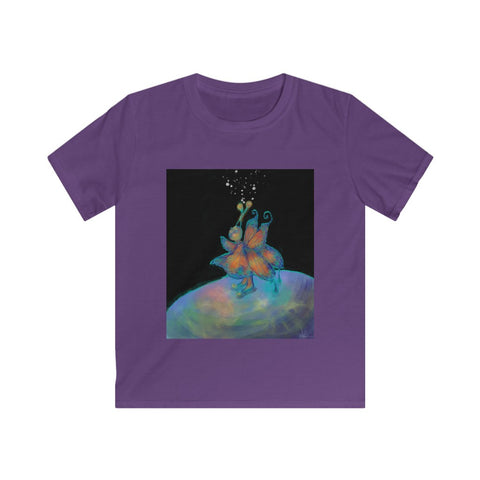 Butterfly in Space - Kids Softstyle Tee