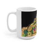 Flower Cat - Ceramic Mug 15oz