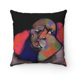 Cat Person - Spun Polyester Square Pillow