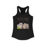 Cat and Man - Women's Racerback Tank