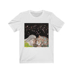 Cat and Man - Unisex Jersey Short Sleeve Tee