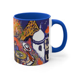 Paris Café - Blue Color 11oz Accent Mug