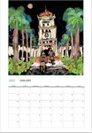 Color By Fire 2022 Wall Calendar - Art by Amanda Burr