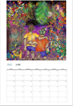 Color By Fire 2022 Wall Calendar - Art by Amanda Burr