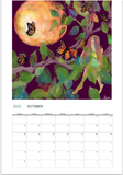 Color By Fire 2022 Wall Calendar - Art by Amanda Burr