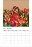 Color By Fire 2022 Wall Calendar - Art by Amanda Burr