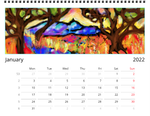 NEW Color By Fire 2022 Wall Calendar Deluxe - Art by Amanda Burr