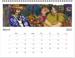 NEW Color By Fire 2022 Wall Calendar Deluxe - Art by Amanda Burr