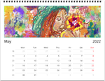 NEW Color By Fire 2022 Wall Calendar Deluxe - Art by Amanda Burr