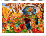 NEW Color By Fire 2022 Wall Calendar Deluxe - Art by Amanda Burr