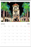 NEW Color By Fire 2022 Wall Calendar - Art by Amanda Burr