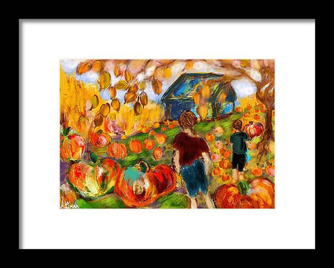 Pumpkin Love - Framed Print