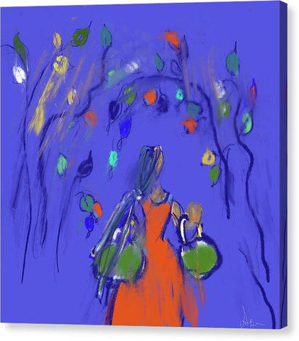 Blue Walk - Canvas Print