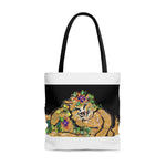 Flower Cat Tote Bag