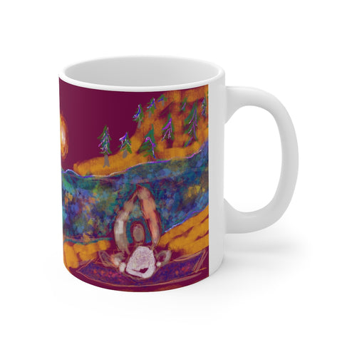 Yoga Ceramic Mug 11oz