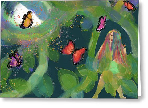 Colorful Butterflies - Greeting Card