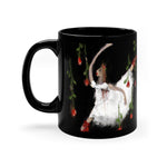 Dance of the Roses - Black Coffee Mug, 11oz