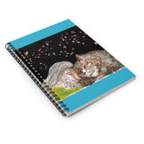 Cat and Man - Spiral Notebook