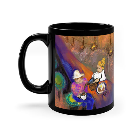 Breakfast Spot - Black Coffee Mug, 11oz