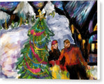 Festive Stroll - Canvas Print