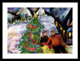 Festive Stroll - Framed Print