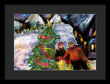 Festive Stroll - Framed Print