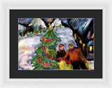 Festive Stroll - Framed Print