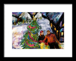 Festive Stroll - Framed Print