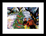 Festive Stroll - Framed Print