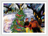 Festive Stroll - Framed Print