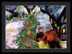 Festive Stroll - Framed Print