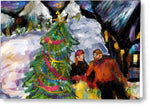 Festive Stroll - Greeting Card