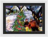 Festive Stroll - Framed Print