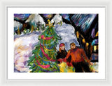 Festive Stroll - Framed Print