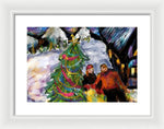 Festive Stroll - Framed Print