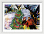 Festive Stroll - Framed Print