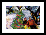 Festive Stroll - Framed Print