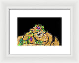 Mr. Flower Cat - Framed Print
