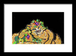 Mr. Flower Cat - Framed Print