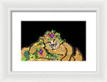 Mr. Flower Cat - Framed Print