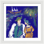 Pirate and Maiden - Framed Print