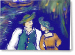 Pirate and Maiden - Greeting Card