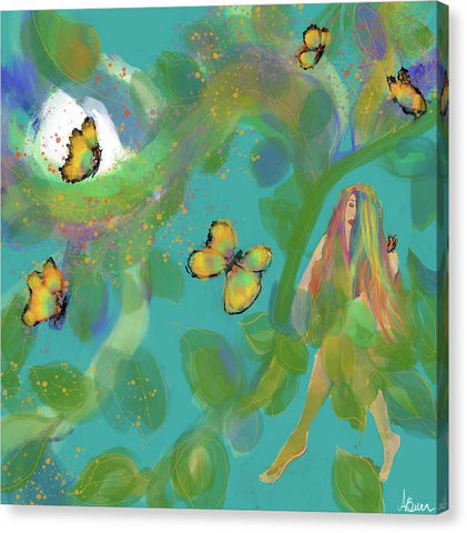 Yellow Butterflies - Canvas Print