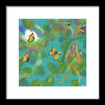 Yellow Butterflies - Framed Print