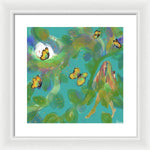 Yellow Butterflies - Framed Print